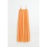 H&M Sukienka z domieszką modalu - 1050871005 Pomarańczowy