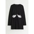 H&M H&M+ Dzianinowa sukienka - 1049693001 Czarny