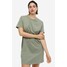 H&M Bawełniana sukienka T-shirtowa - 0841434022 Szałwiowa zieleń