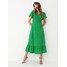 Mohito Zielona sukienka midi w kropki 7035U-77P