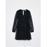 Mohito Czarna sukienka mini z kopertowym dekoltem 8226Z-99X