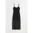 H&M Sukienka o wyglądzie szydełkowej robótki - 1077075001 Czarny