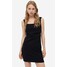 H&M Sukienka z zakładkami - 1158698003 Czarny