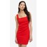 H&M Sukienka z zakładkami - 1158698003 Czerwony