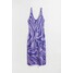 H&M H&M+ Dzianinowa sukienka - 1052163005 Fioletowy/Wzór