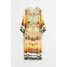 H&M Wzorzysta sukienka z wiązaniem - 1105027001 Yellow/Print