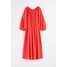 H&M Sukienka z reglanowym rękawem - 1068743006 Red