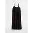 H&M Sukienka z bawełnianego dżerseju - 1076023002 Czarny