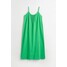 H&M Sukienka z bawełnianego dżerseju - 1076023002 Zielony