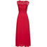 Bonprix Długa sukienka wieczorowa z koronką czerwony