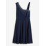 Bonprix Sukienka z aplikacją ze sztrasów ciemnoniebieski