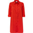 Bonprix Sukienka koszulowa z zaokrąglonym dołem czerwony sygnałowy