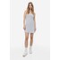 H&M Trapezowa sukienka z dżerseju - 1144635006 Biały/Paski