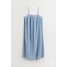 H&M Sukienka z krepy - 1062580001 Jasnoniebieski