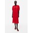 H&M Sukienka z domieszką lnu - 1156066004 Czerwony
