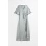 H&M Satynowa sukienka na przyjęcie weselne - 1051243003 Jasnoturkusowy