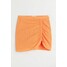 H&M Krepowana spódnica z marszczeniem - 1072474008 Pomarańczowy