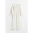 H&M Obszerna sukienka satynowa - 1094192002 Biały