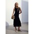 H&M Dzianinowa sukienka z frędzlami - 1165217001 Czarny