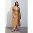 H&M Kopertowa sukienka dżersejowa - 1199017004 Ciemnobeżowy