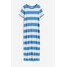 H&M Sukienka z dżerseju w prążki - 1144829007 Kremowy/Niebieskie paski