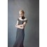 H&M Dzianinowa sukienka z odkrytymi ramionami - 1223835001 Czarny/Paski
