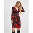 Orsay Czerwono-czarna damska sukienka w kwiaty 471692-660000
