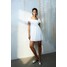 H&M Sukienka babydoll z bufiastym rękawem - 1213120001 Biały