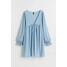 H&M Trapezowa sukienka - 1122484001 Jasnoniebieski