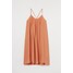 H&M Trapezowa sukienka z lyocellem - 1008812001 Pomarańczowy