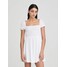Terranova Krótka sukienka, gładka Biały optyczny SAB0064439001S347