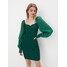 Mohito Swetrowa zielona sukienka mini 004AG-76X
