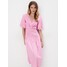 Mohito Bawełniana różowa sukienka midi 926AE-30P