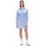 Cropp Niebiesko-biała koszulowa sukienka 9279Y-05M