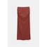 Pull&Bear Długa spódnica z marszczeniem z poliamidu 3395/354
