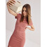 Taranko Krótka sukienka w różowy, regularny wzór A4SK05G