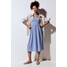 H&M Sukienka na wiązanych ramiączkach - 1216814005 Jasnoniebieski