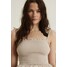 H&M Sukienka na wiązanych ramiączkach - 1216814005 Jasnobeżowy