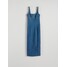Reserved Jeansowa sukienka midi na ramiączkach 774AP-55J