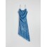 Reserved Asymetryczna sukienka maxi z cekinami 9791O-50X