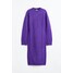 H&M Dzianinowa sukienka bodycon - Okrągły dekolt - Długi rękaw - -ONA 1122248003 Fioletowy