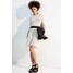 H&M Dzianinowa sukienka z frędzelkami - Okrągły dekolt - Długi rękaw - 1214854003 Kremowy