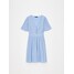 Mohito Niebieska sukienka mini z krótkim rękawem 835AJ-05X