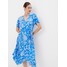 Mohito Niebieska sukienka midi z wiskozy 682AH-55P