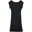 Cropp Czarna sukienka mini z marszczeniami po bokach 9250Y-99X