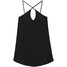 Cropp Czarna zwiewna sukienka mini 9281Y-99X