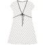 Cropp Biała sukienka mini w groszki 9282Y-00X