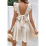 Cupshe Sukienka mini z falbankami w kolorze morelowym CAA05A4A068GG