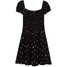 Cropp Czarna sukienka mini z bufiastymi rękawami 0310Z-99M
