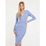 GUESS Swetrowa sukienka midi fason bodycon W3BK39Z2V42-A72M